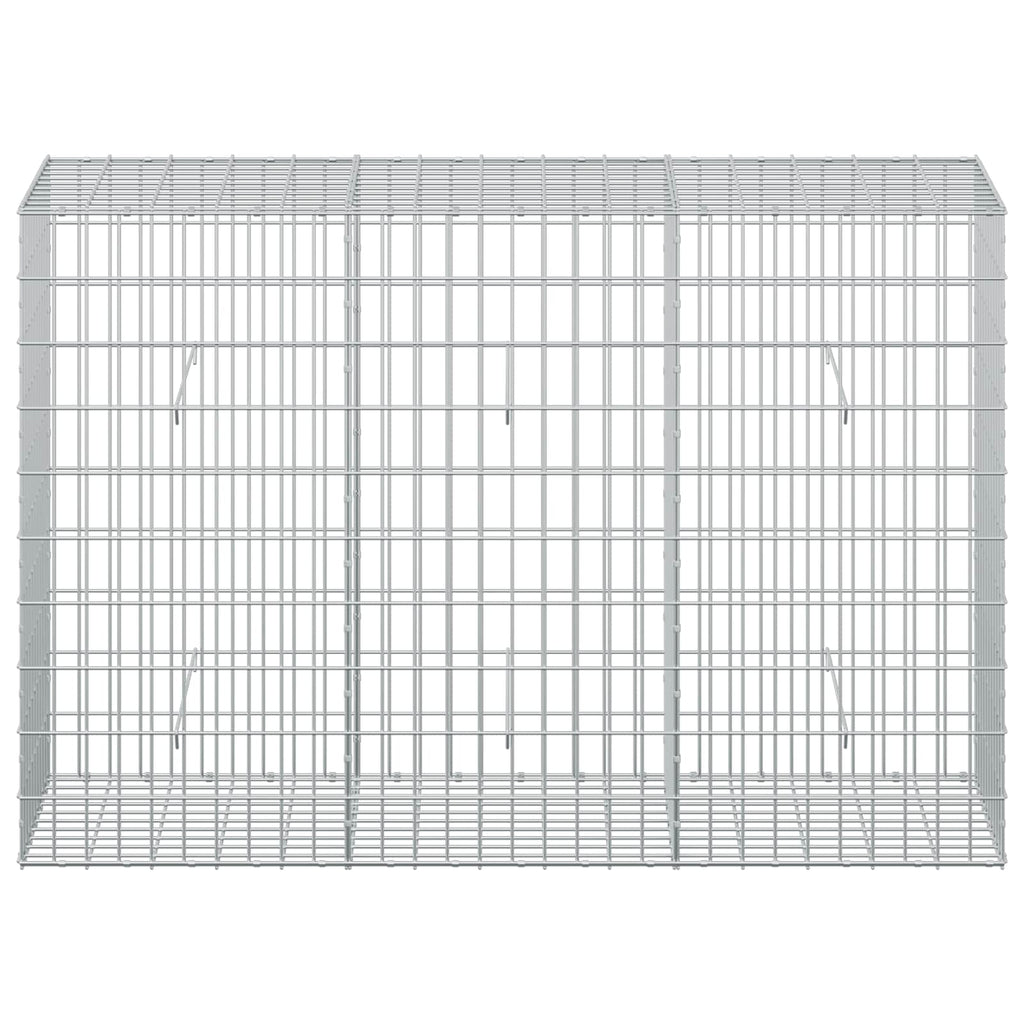 vidaXL Gabion z drutu 3,5 mm i siatką 5x10 cm 150x50x100 cm