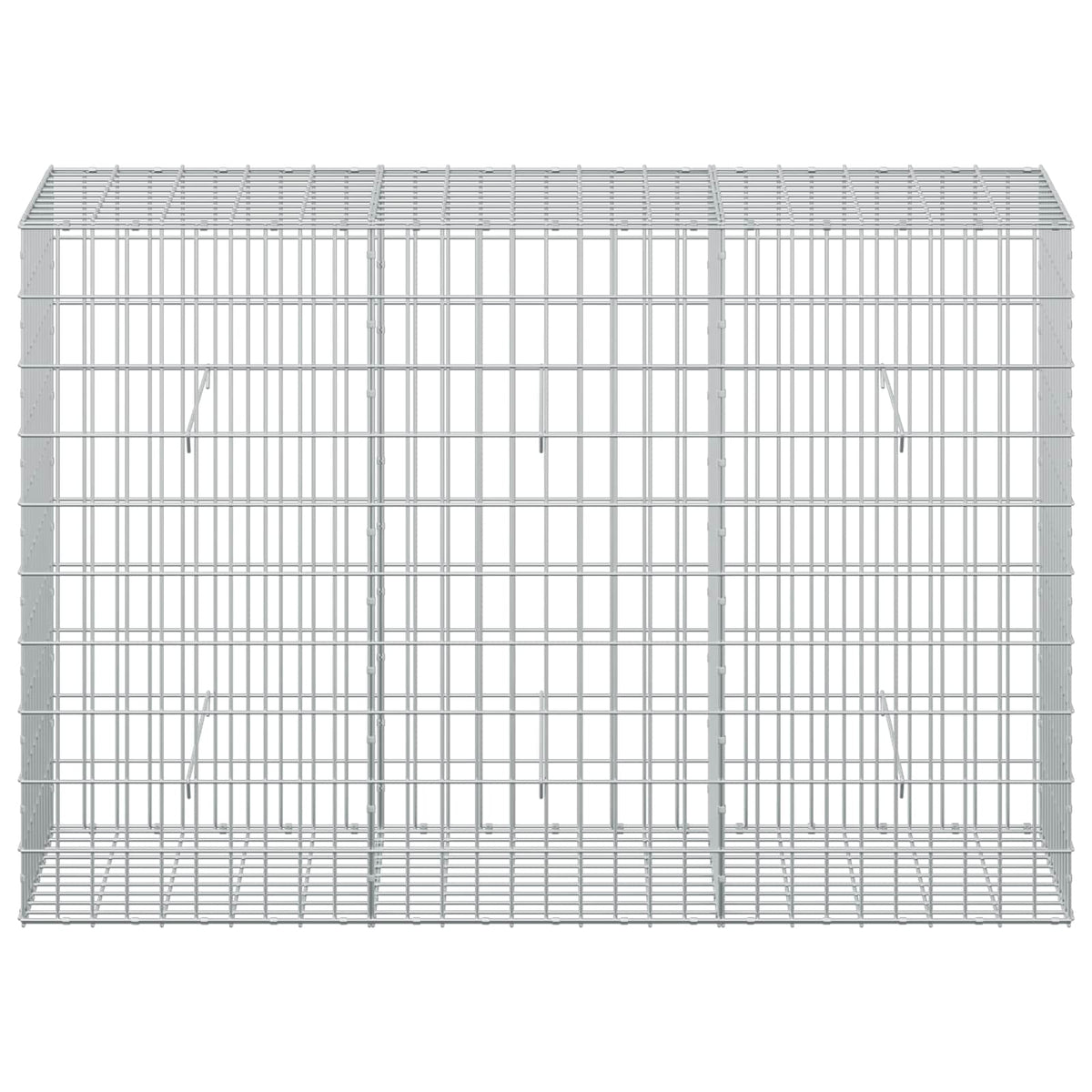 vidaXL Gabion z drutu 3,5 mm i siatką 5x10 cm 150x50x100 cm