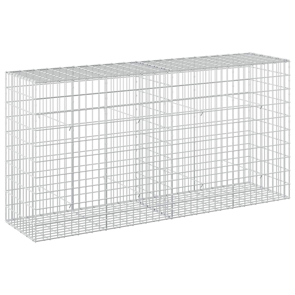 vidaXL Gabion z drutu 3,5 mm i siatką 5x10 cm 200x50x100 cm