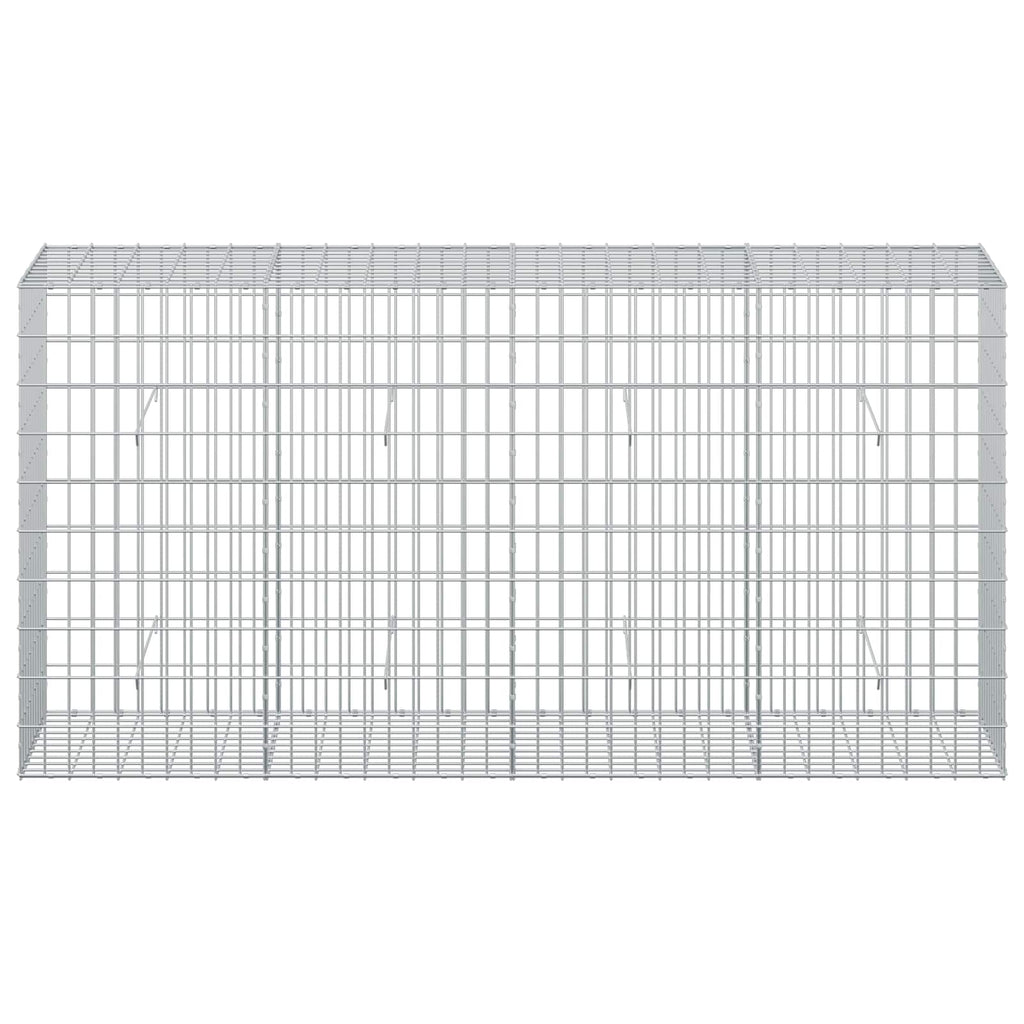 vidaXL Gabion z drutu 3,5 mm i siatką 5x10 cm 200x50x100 cm