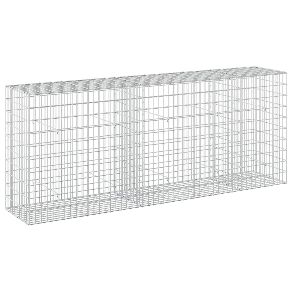 vidaXL Gabion z drutu 3,5 mm i siatką 5x10 cm 250x50x100 cm