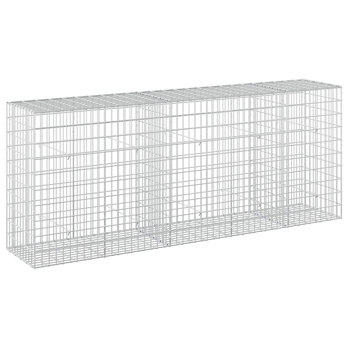 vidaXL Gabion z drutu 3,5 mm i siatką 5x10 cm 250x50x100 cm