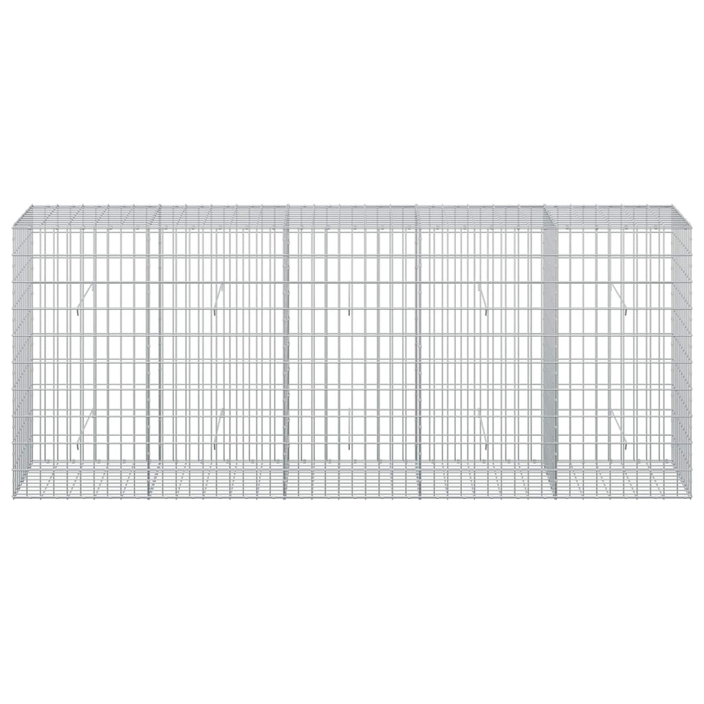 vidaXL Gabion z drutu 3,5 mm i siatką 5x10 cm 250x50x100 cm