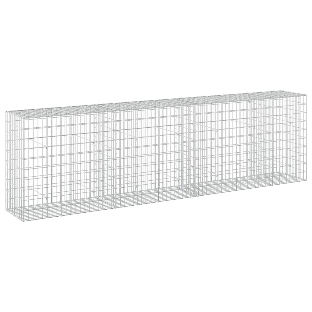 vidaXL Gabion z drutu 3,5 mm i siatką 5x10 cm 350x50x100 cm