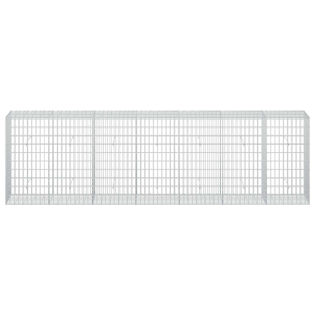 vidaXL Gabion z drutu 3,5 mm i siatką 5x10 cm 350x50x100 cm