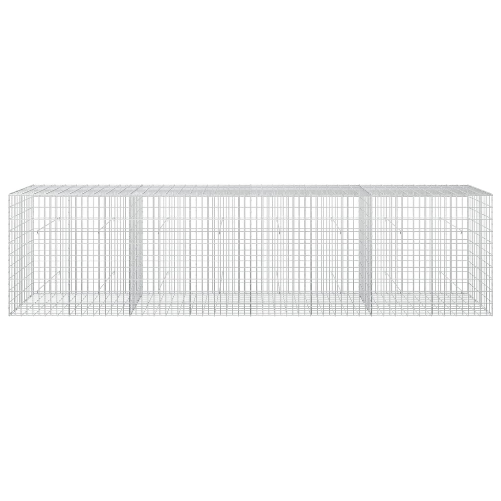 vidaXL Gabion z drutu 3,5 mm i siatką 5x10 cm 400x50x100 cm
