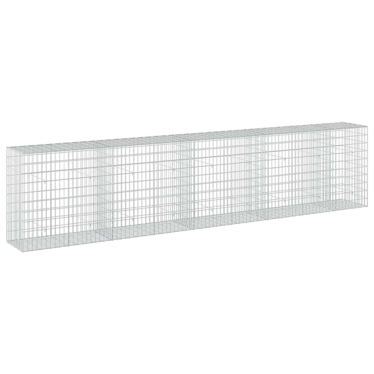 vidaXL Gabion z drutu 3,5 mm i siatką 5x10 cm 450x50x100 cm