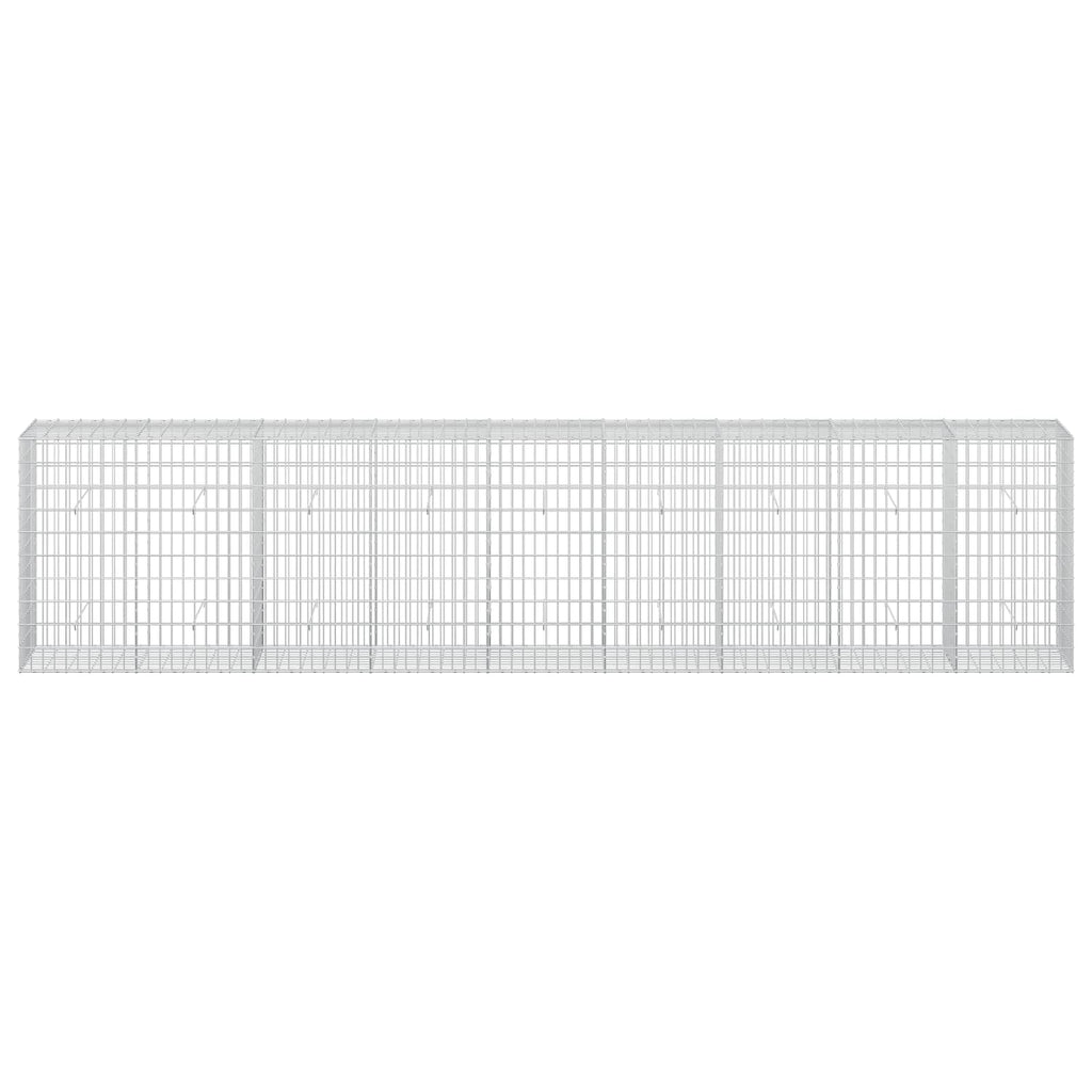 vidaXL Gabion z drutu 3,5 mm i siatką 5x10 cm 450x50x100 cm