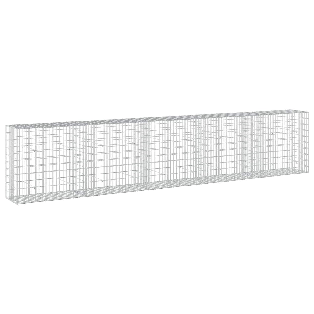 vidaXL Gabion z drutu 3,5 mm i siatką 5x10 cm 500x50x100 cm