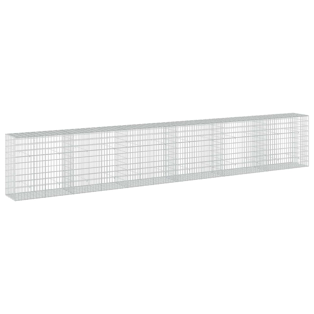 vidaXL Gabion z drutu 3,5 mm i siatką 5x10 cm 600x50x100 cm