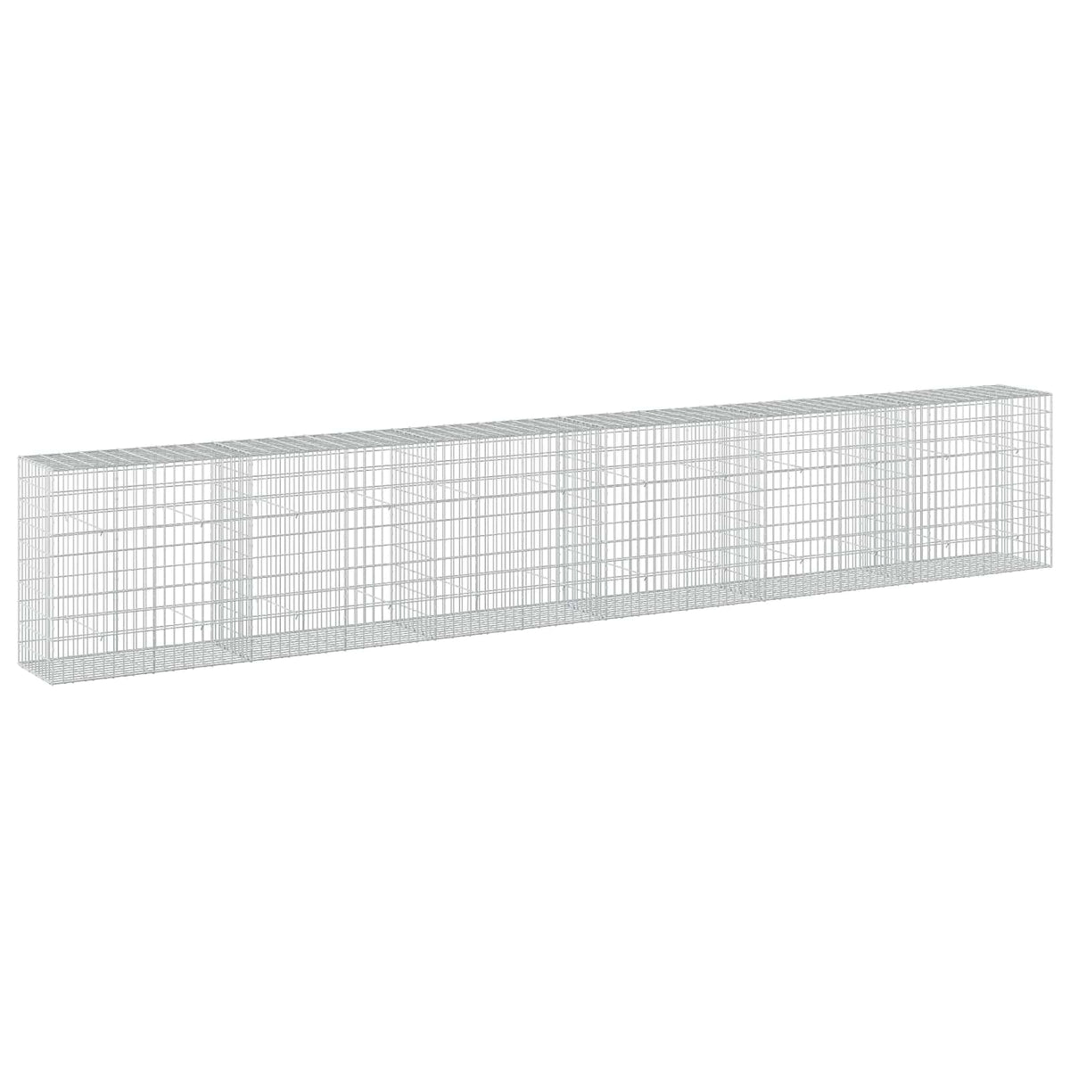 vidaXL Gabion z drutu 3,5 mm i siatką 5x10 cm 600x50x100 cm