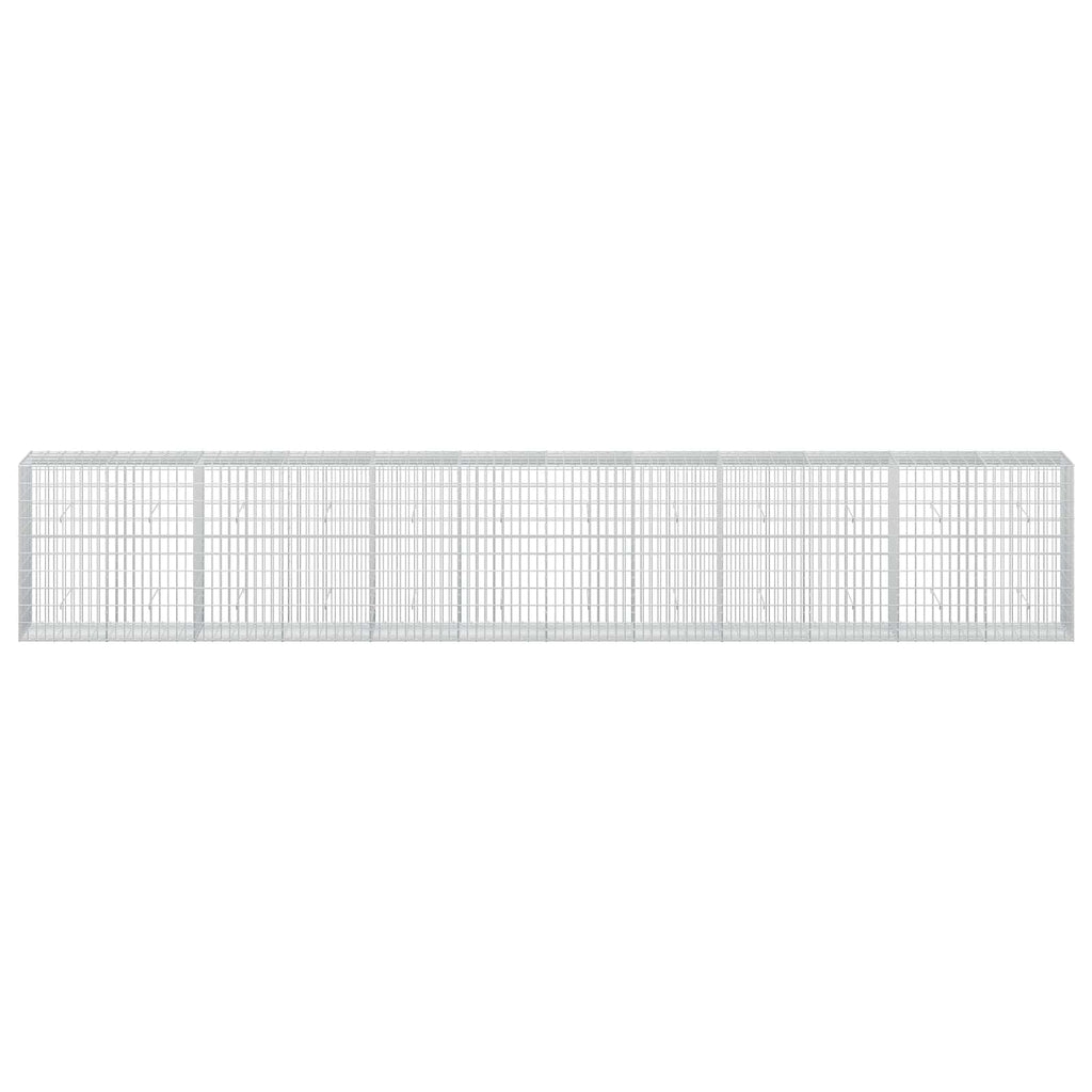 vidaXL Gabion z drutu 3,5 mm i siatką 5x10 cm 600x50x100 cm