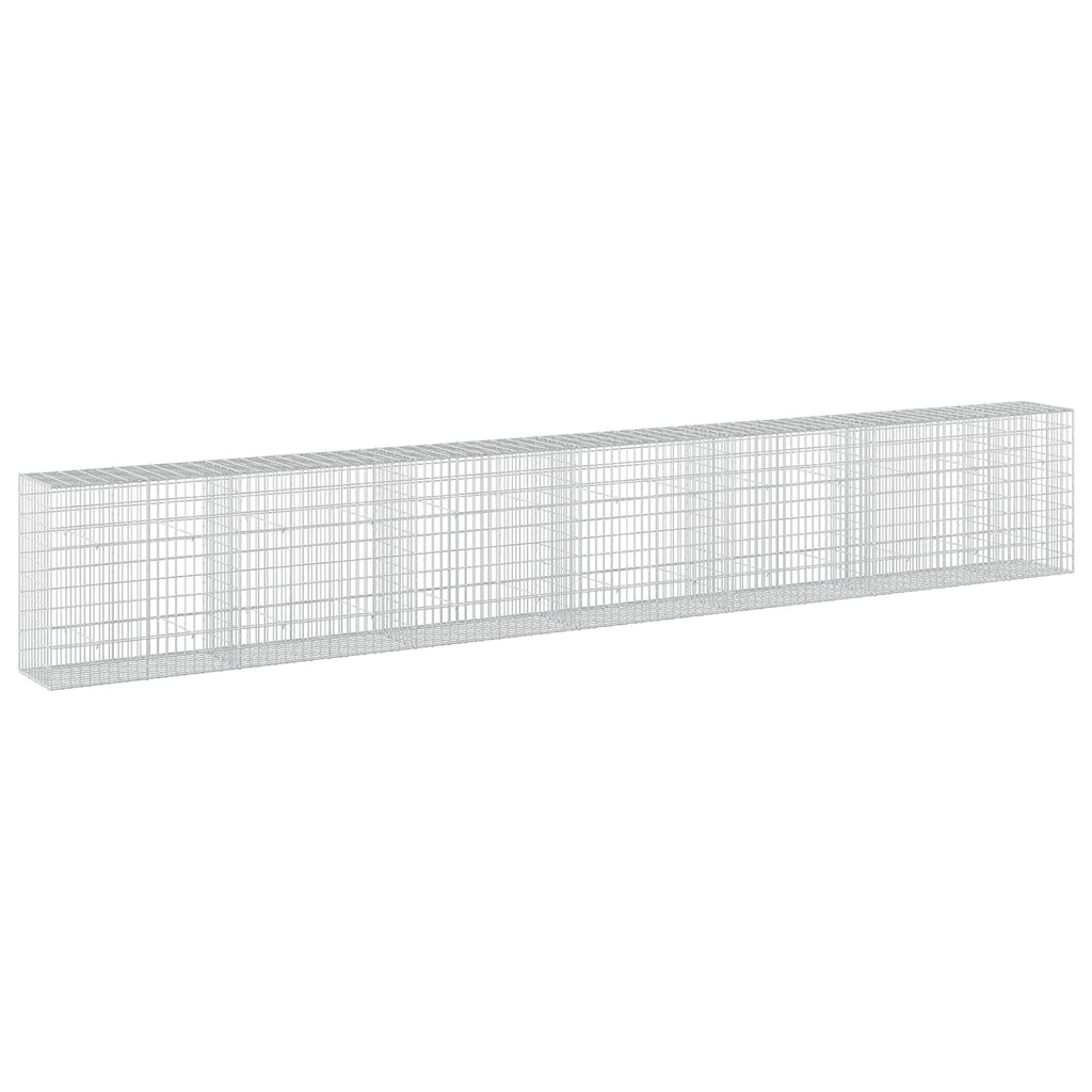 vidaXL Gabion z drutu 3,5 mm i siatką 5x10 cm 650x50x100 cm