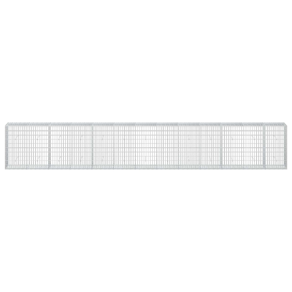 vidaXL Gabion z drutu 3,5 mm i siatką 5x10 cm 650x50x100 cm