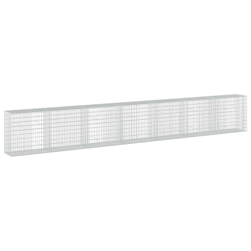 vidaXL Gabion z drutu 3,5 mm i siatką 5x10 cm 700x50x100 cm