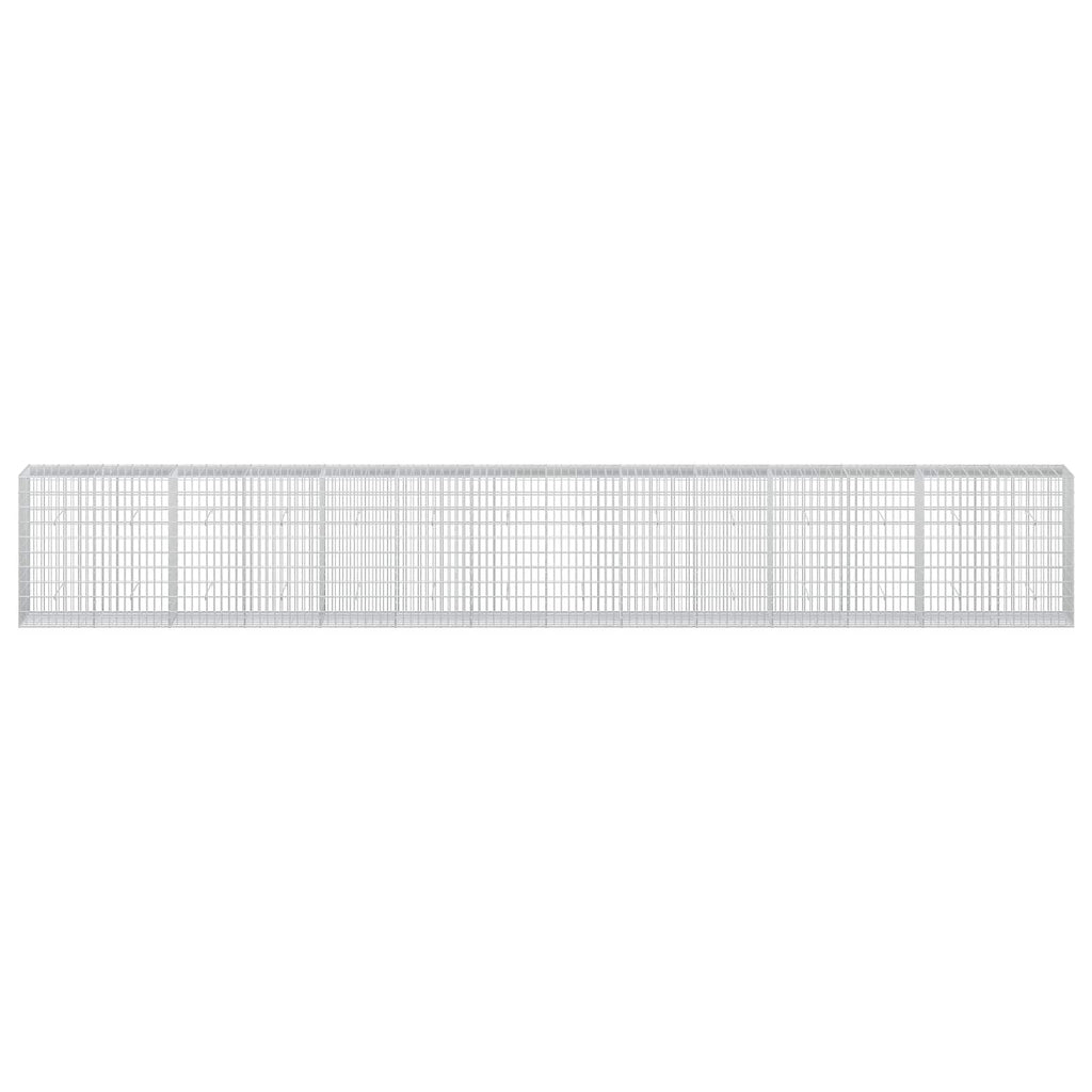 vidaXL Gabion z drutu 3,5 mm i siatką 5x10 cm 700x50x100 cm