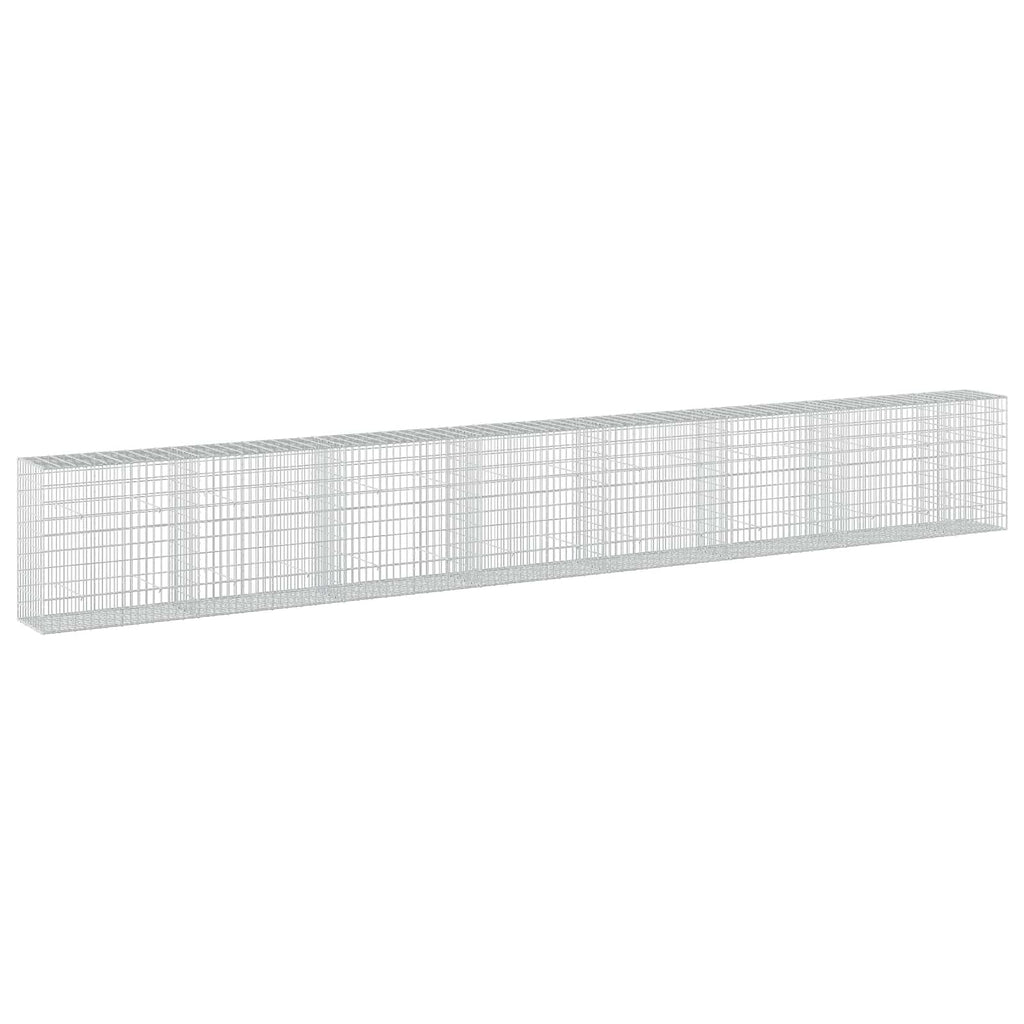 vidaXL Gabion z drutu 3,5 mm i siatką 5x10 cm 750x50x100 cm