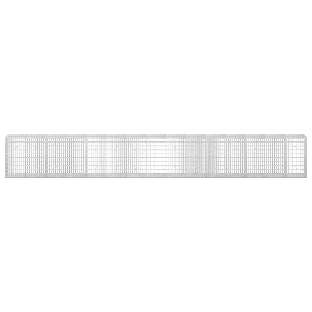 vidaXL Gabion z drutu 3,5 mm i siatką 5x10 cm 750x50x100 cm