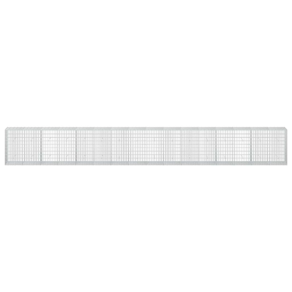 vidaXL Gabion z drutu 3,5 mm i siatką 5x10 cm 800x50x100 cm