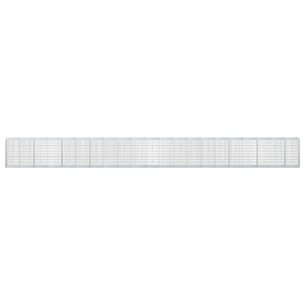 vidaXL Gabion z drutu 3,5 mm i siatką 5x10 cm 1050x50x100 cm