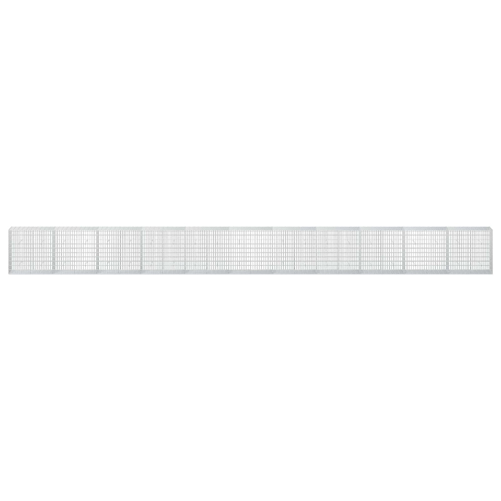 vidaXL Gabion z drutu 3,5 mm i siatką 5x10 cm 1100x50x100 cm
