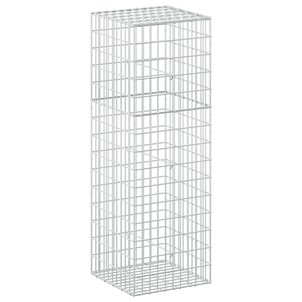 vidaXL Gabion z drutu 3,5 mm i siatką 5x10 cm 50x50x150 cm