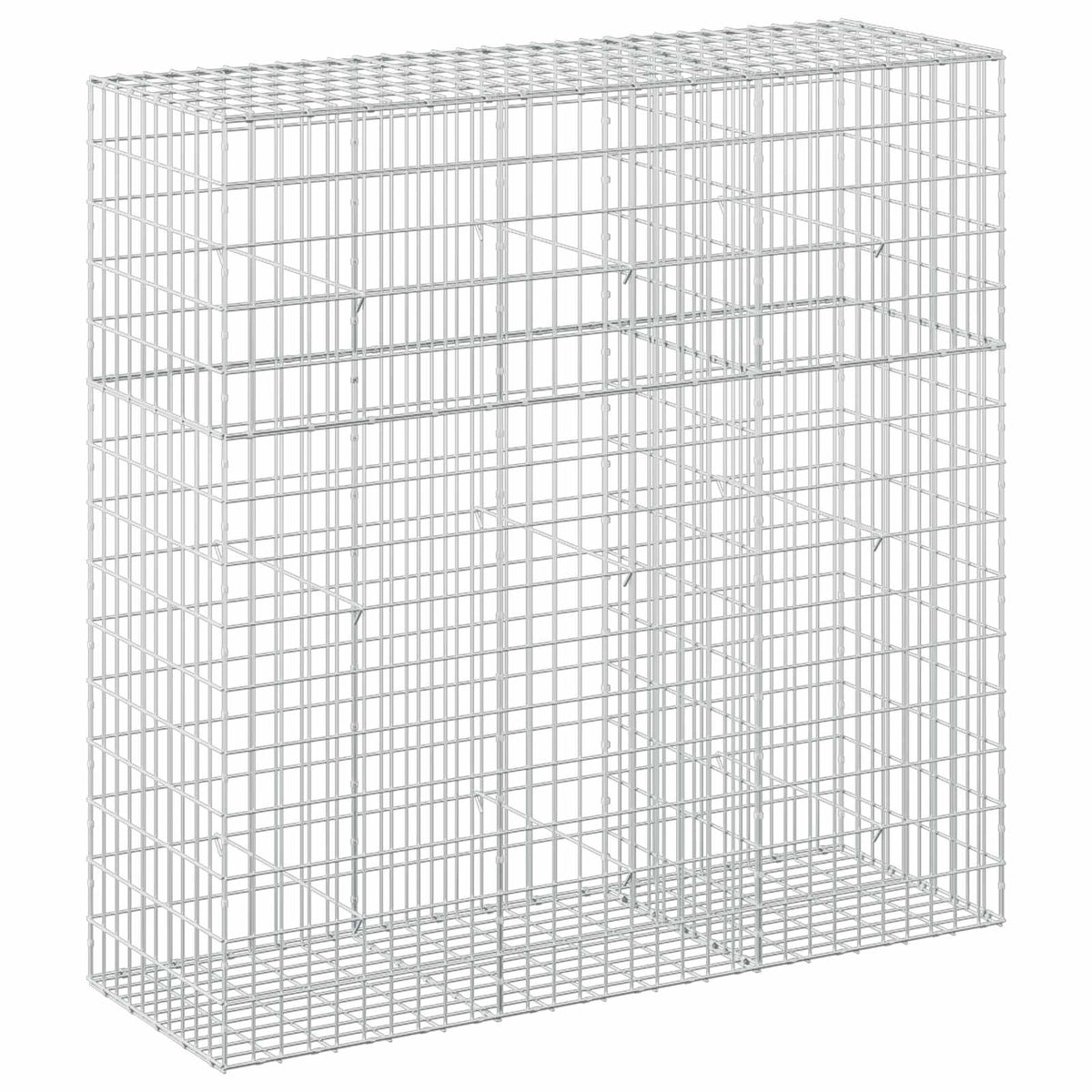 vidaXL Gabion z drutu 3,5 mm i siatką 5x10 cm 150x50x150 cm
