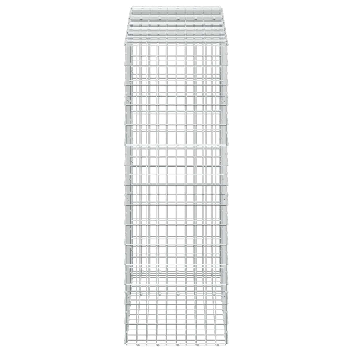 vidaXL Gabion z drutu 3,5 mm i siatką 5x10 cm 150x50x150 cm