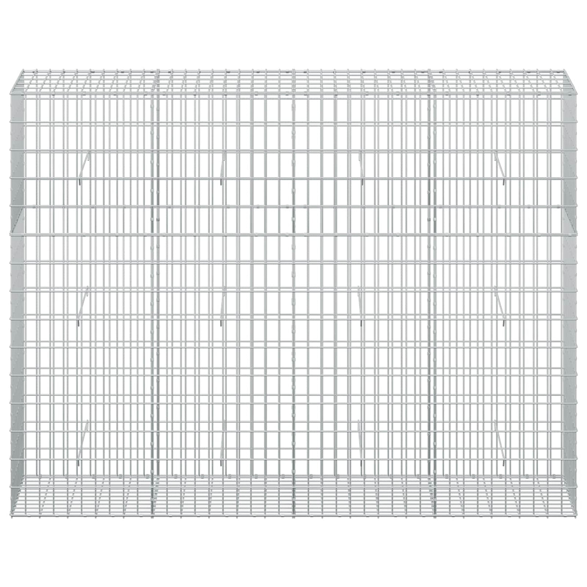 vidaXL Gabion z drutu 3,5 mm i siatką 5x10 cm 200x50x150 cm
