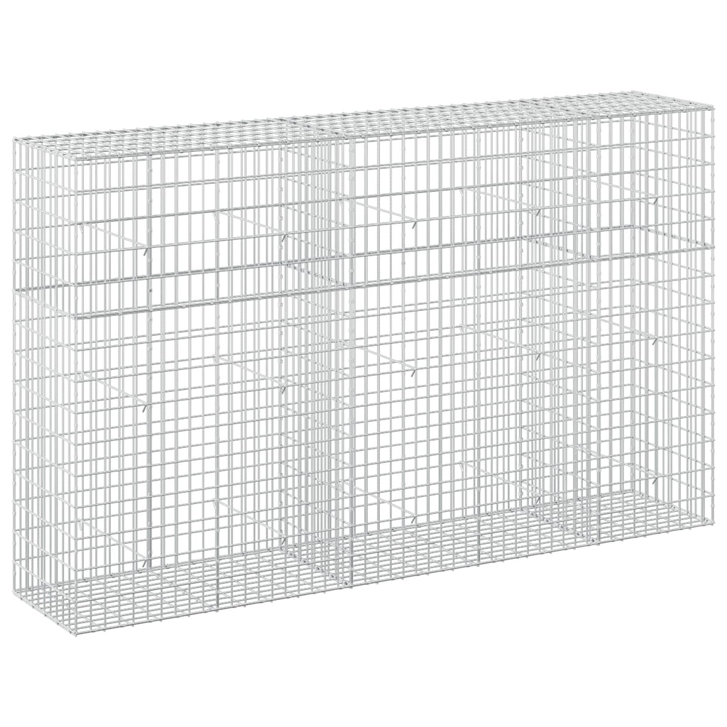 vidaXL Gabion z drutu 3,5 mm i siatką 5x10 cm 250x50x150 cm