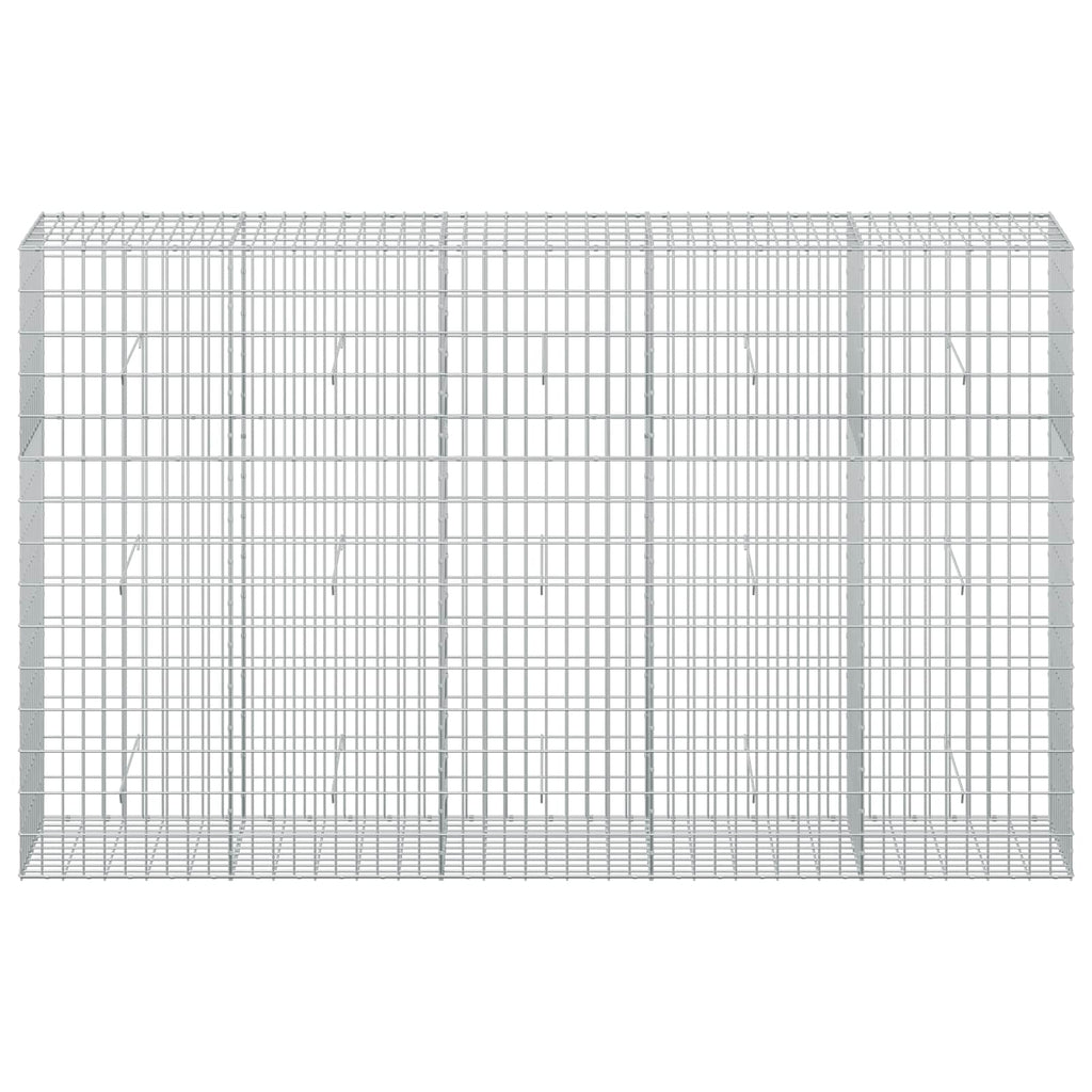 vidaXL Gabion z drutu 3,5 mm i siatką 5x10 cm 250x50x150 cm