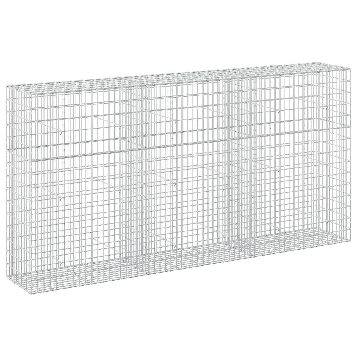 vidaXL Gabion z drutu 3,5 mm i siatką 5x10 cm 300x50x150 cm