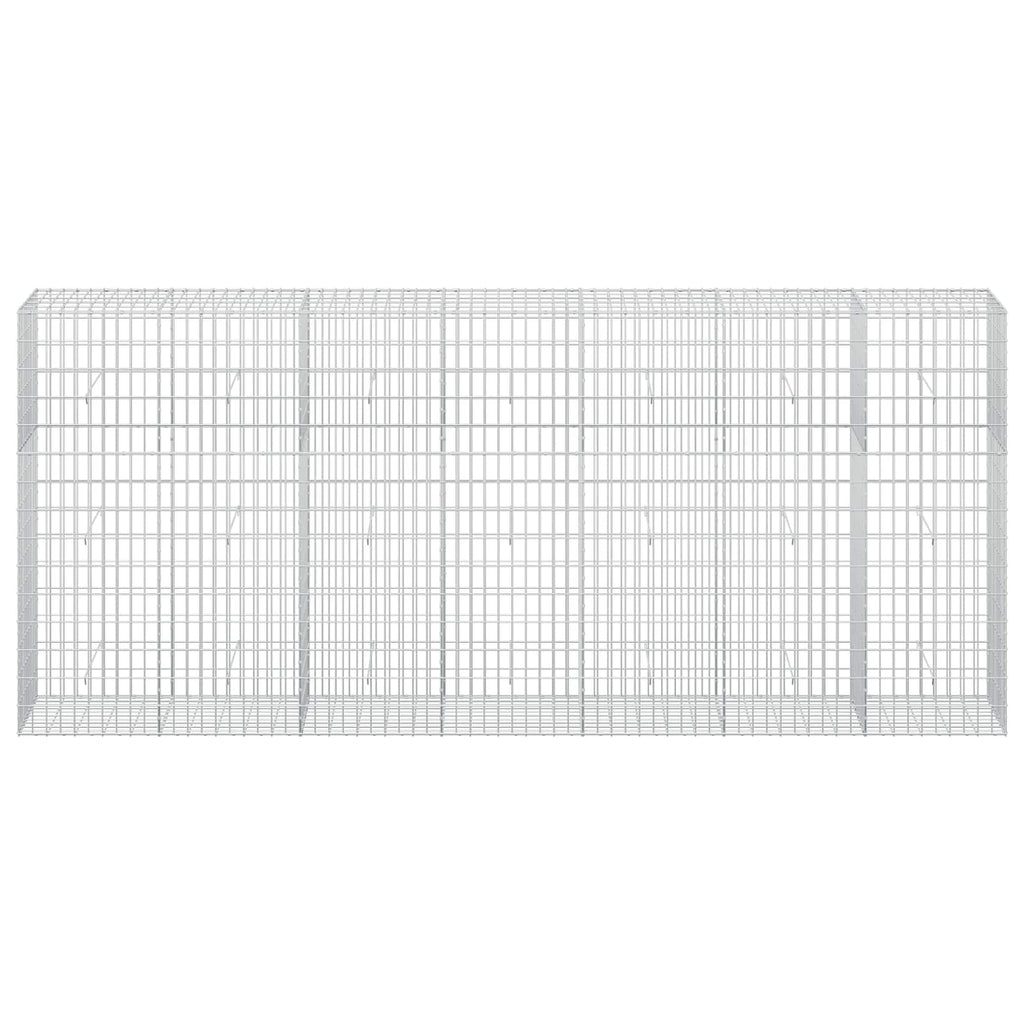 vidaXL Gabion z drutu 3,5 mm i siatką 5x10 cm 350x50x150 cm