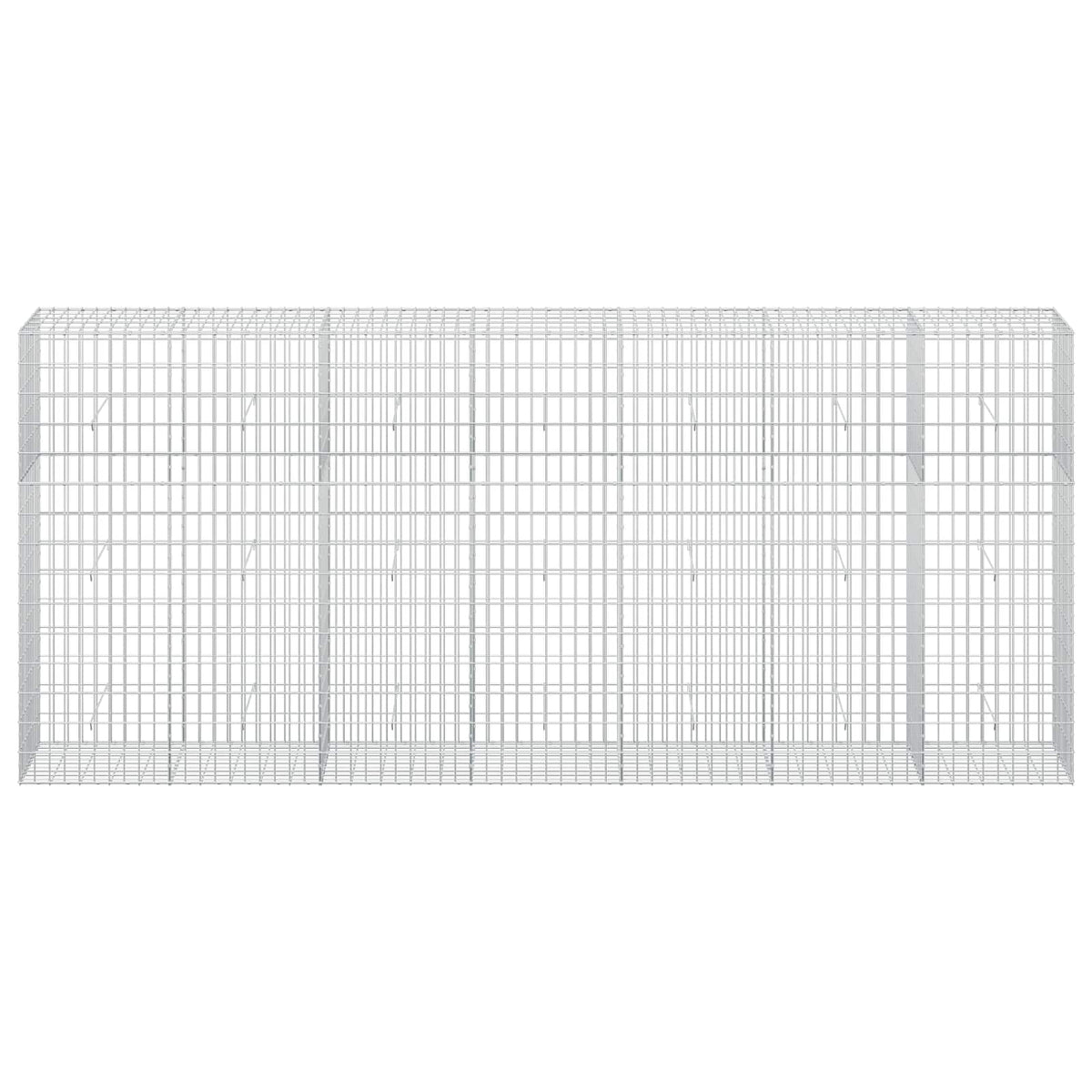 vidaXL Gabion z drutu 3,5 mm i siatką 5x10 cm 350x50x150 cm