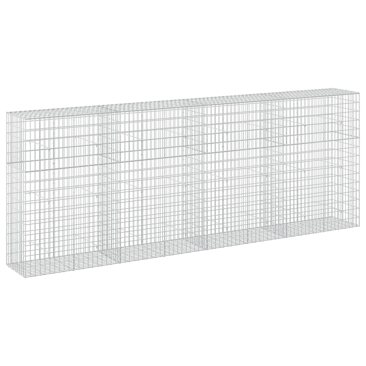 vidaXL Gabion z drutu 3,5 mm i siatką 5x10 cm 400x50x150 cm