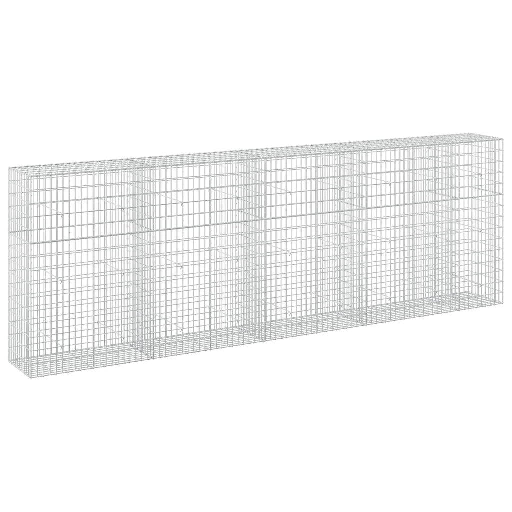 vidaXL Gabion z drutu 3,5 mm i siatką 5x10 cm 450x50x150 cm