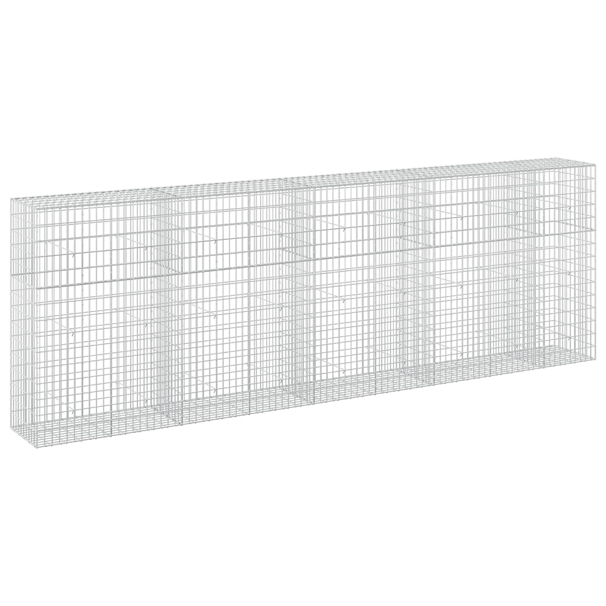 vidaXL Gabion z drutu 3,5 mm i siatką 5x10 cm 450x50x150 cm