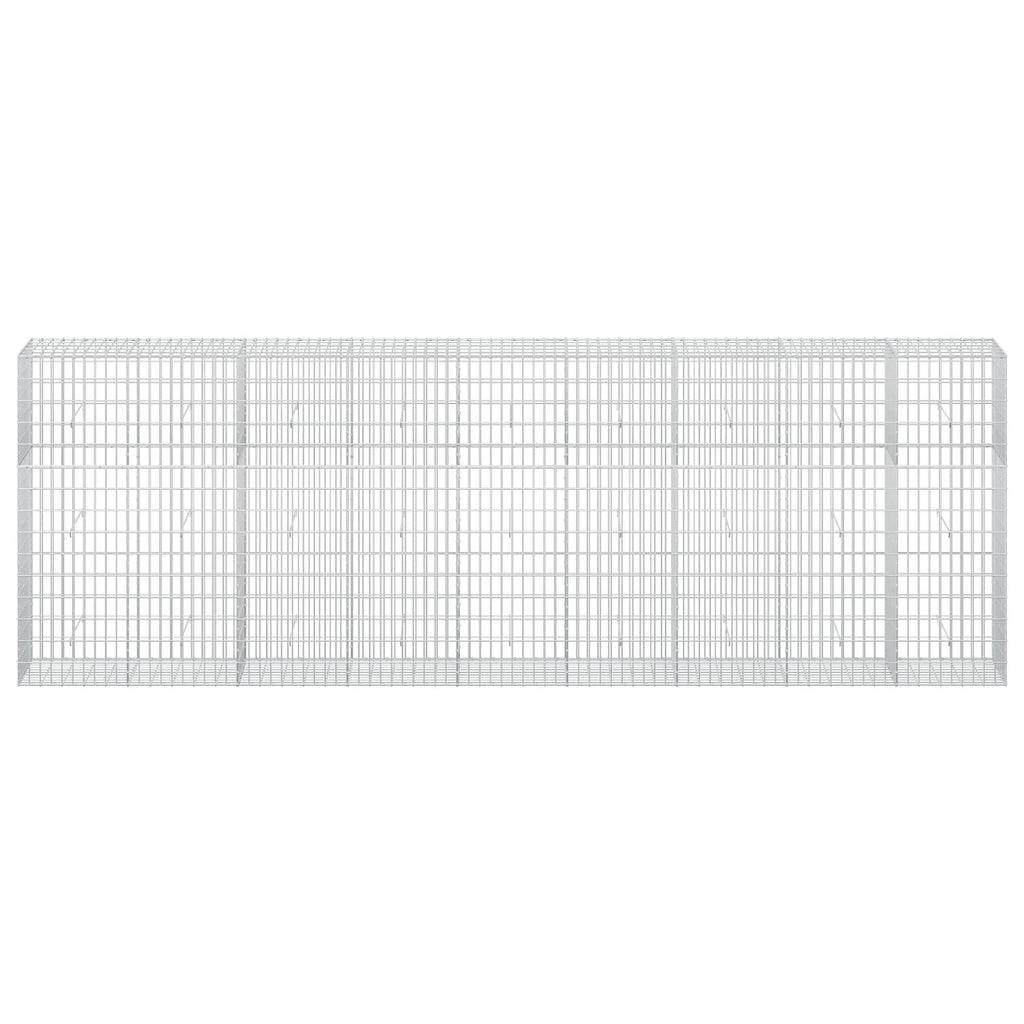 vidaXL Gabion z drutu 3,5 mm i siatką 5x10 cm 450x50x150 cm