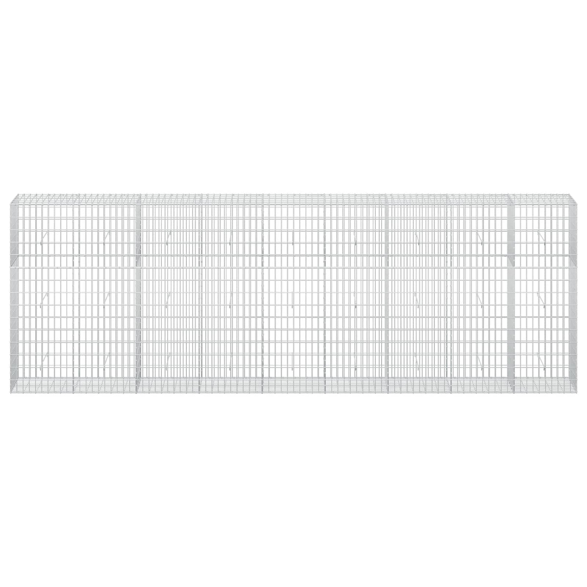 vidaXL Gabion z drutu 3,5 mm i siatką 5x10 cm 450x50x150 cm