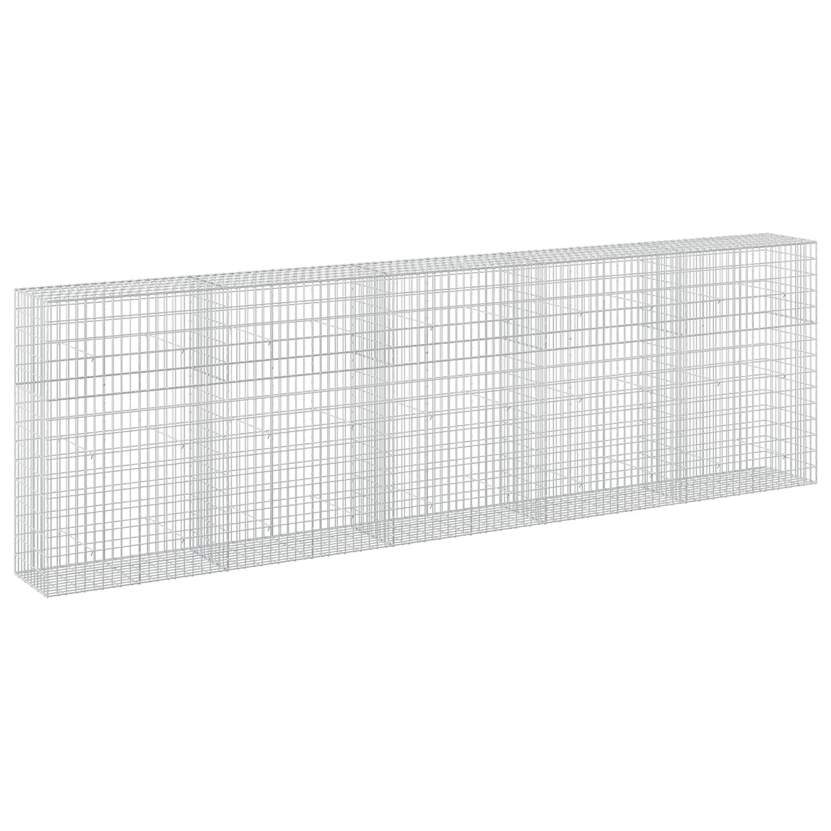 vidaXL Gabion z drutu 3,5 mm i siatką 5x10 cm 500x50x150 cm