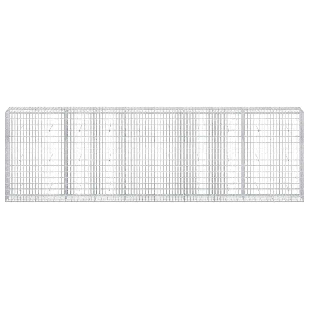 vidaXL Gabion z drutu 3,5 mm i siatką 5x10 cm 500x50x150 cm