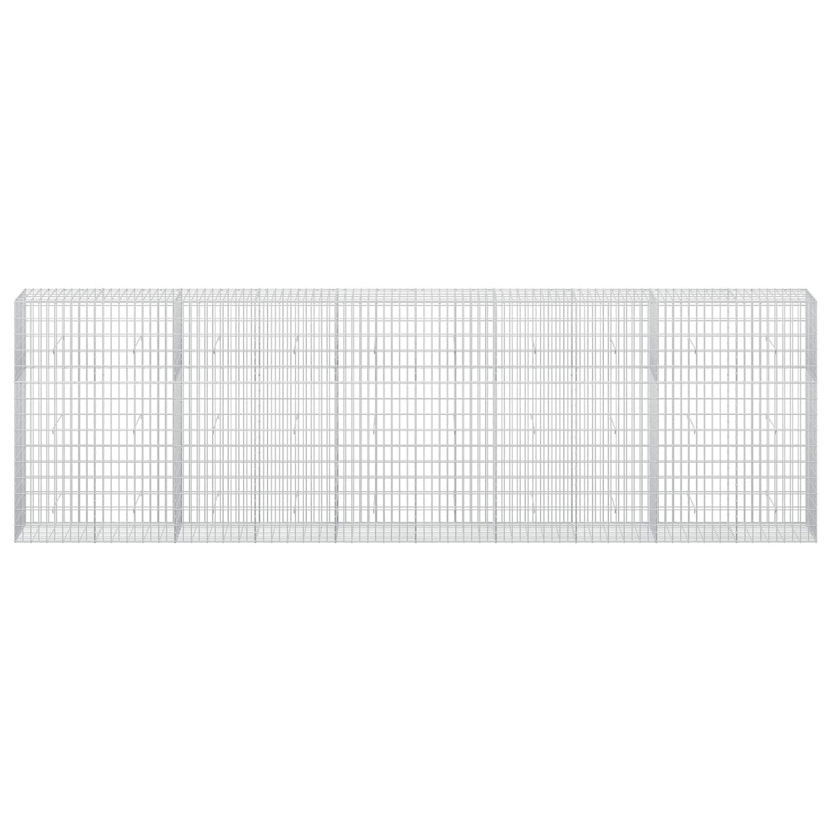 vidaXL Gabion z drutu 3,5 mm i siatką 5x10 cm 500x50x150 cm