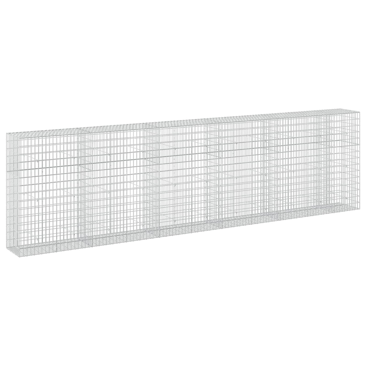 vidaXL Gabion z drutu 3,5 mm i siatką 5x10 cm 550x50x150 cm