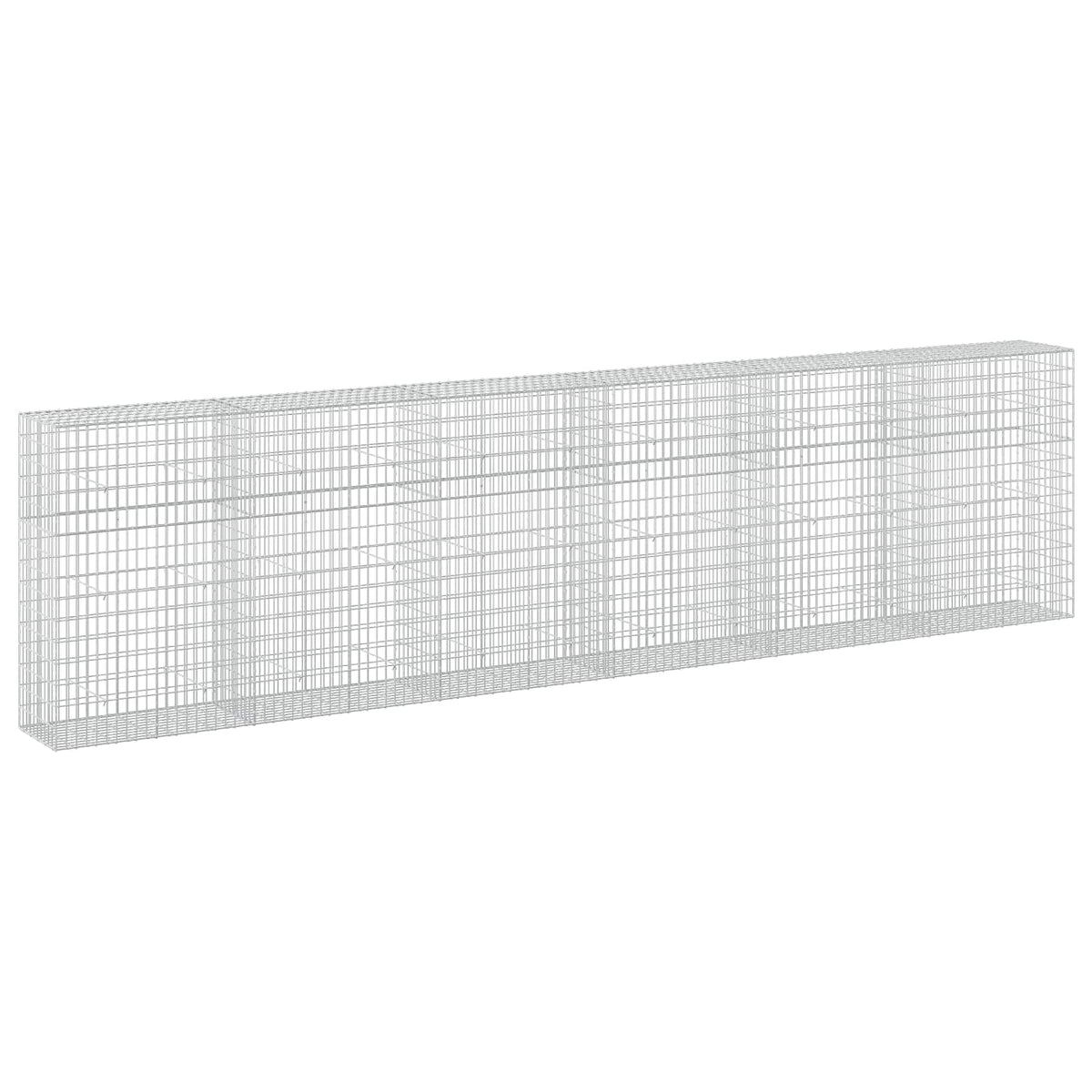 vidaXL Gabion z drutu 3,5 mm i siatką 5x10 cm 600x50x150 cm