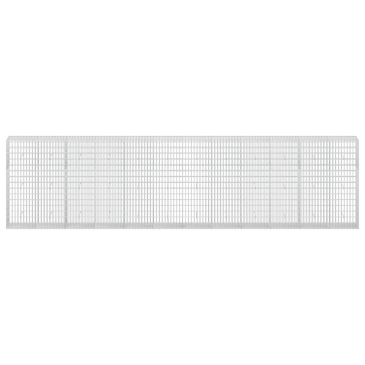 vidaXL Gabion z drutu 3,5 mm i siatką 5x10 cm 600x50x150 cm