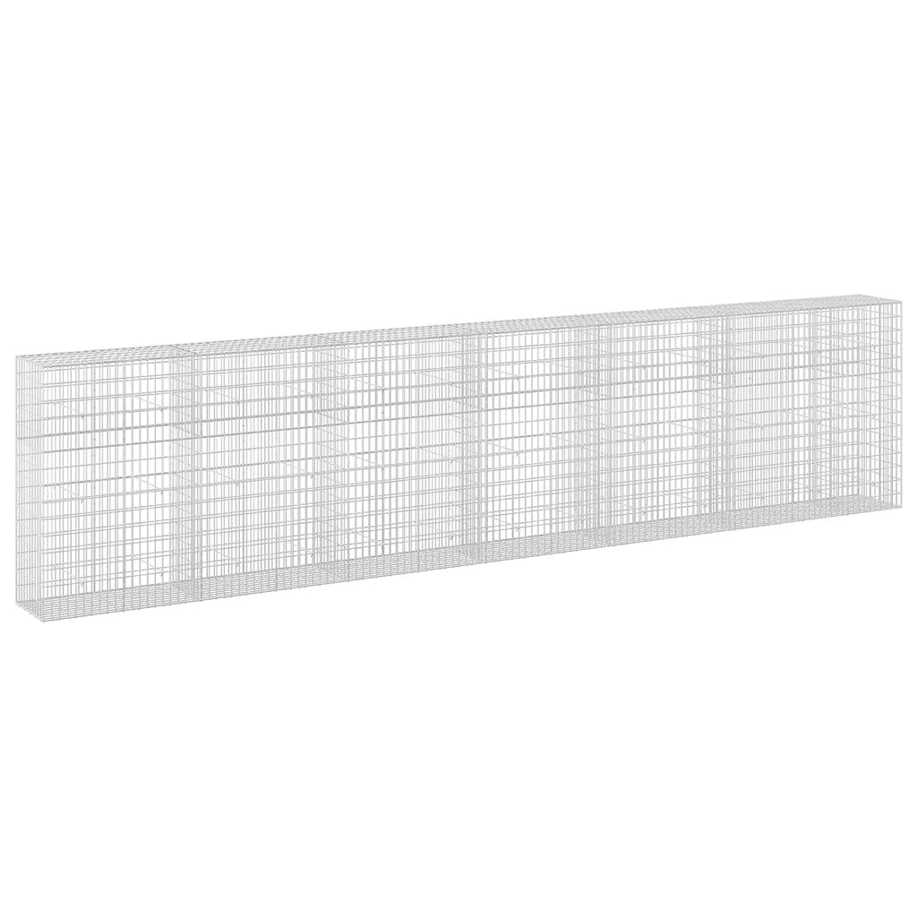 vidaXL Gabion z drutu 3,5 mm i siatką 5x10 cm 650x50x150 cm