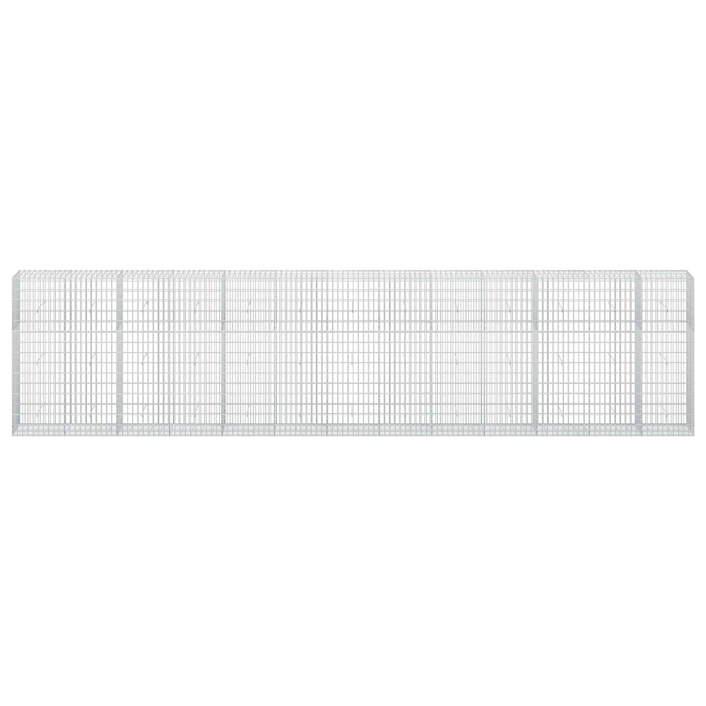 vidaXL Gabion z drutu 3,5 mm i siatką 5x10 cm 650x50x150 cm