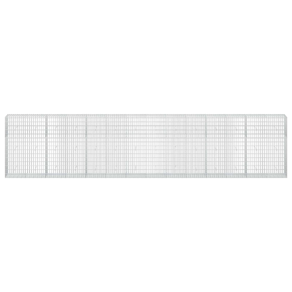 vidaXL Gabion z drutu 3,5 mm i siatką 5x10 cm 700x50x150 cm