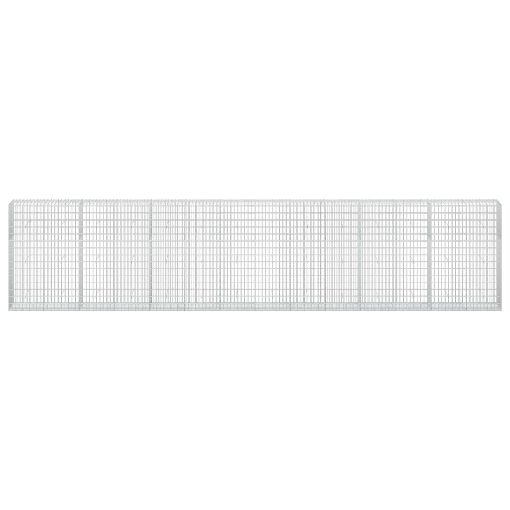 vidaXL Gabion z drutu 3,5 mm i siatką 5x10 cm 750x50x150 cm