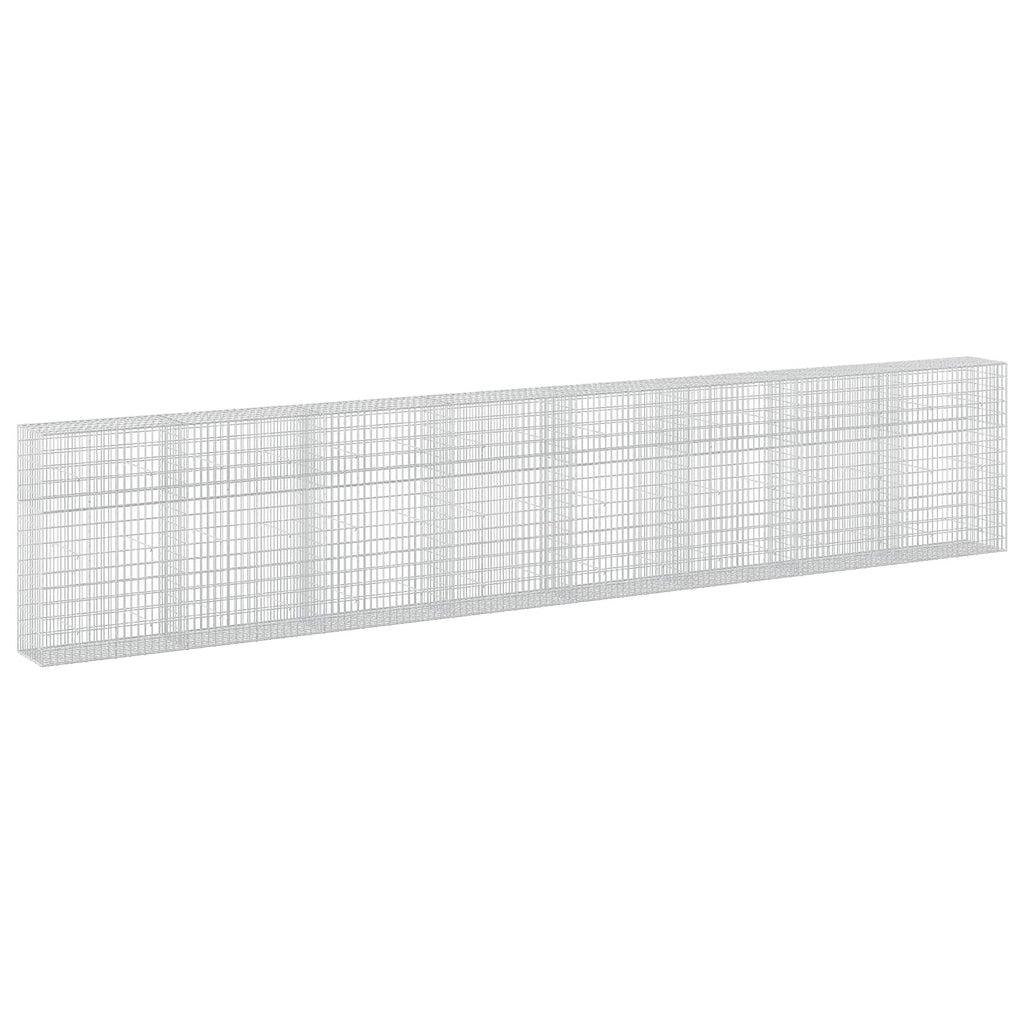 vidaXL Gabion z drutu 3,5 mm i siatką 5x10 cm 800x50x150 cm